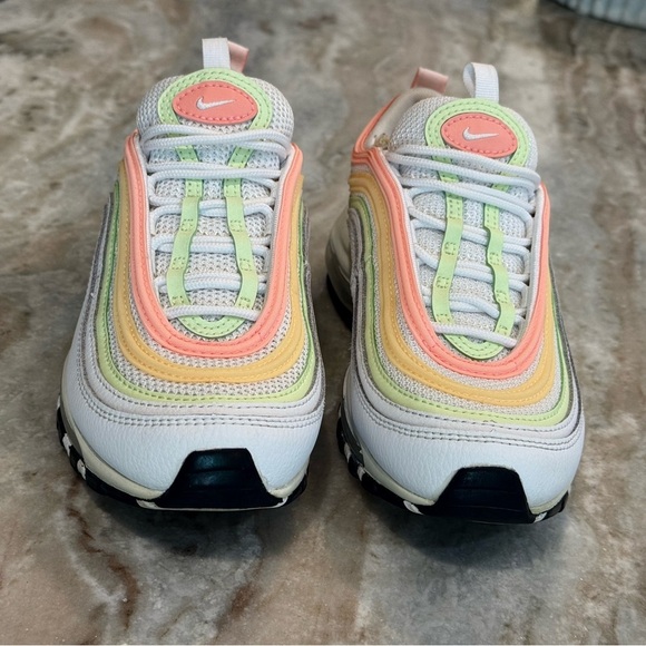 Women’s NIKE Air Max 97 Melon tint/Barely volt/Atomic pink. Size 5.5 - Picture 5 of 11